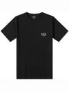 Raymond Short Sleeve T-shirt Black - A.P.C. - BALAAN 1