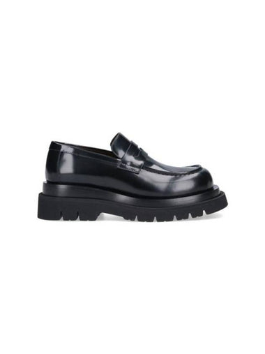 Chunky Slip-On Loafers Black - BOTTEGA VENETA - BALAAN 1