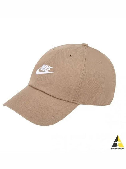 Club Unstructured Futura Washed Ball Cap Khaki - NIKE - BALAAN 2