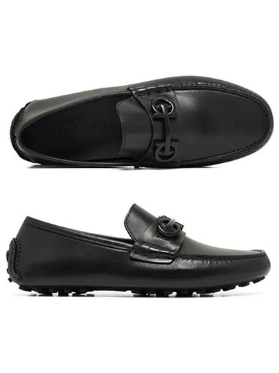 Gancini Ornament Driving Shoes Black - SALVATORE FERRAGAMO - BALAAN 2