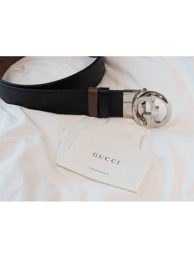 GG Reversible Leather Belt Black Brown - GUCCI - BALAAN 6