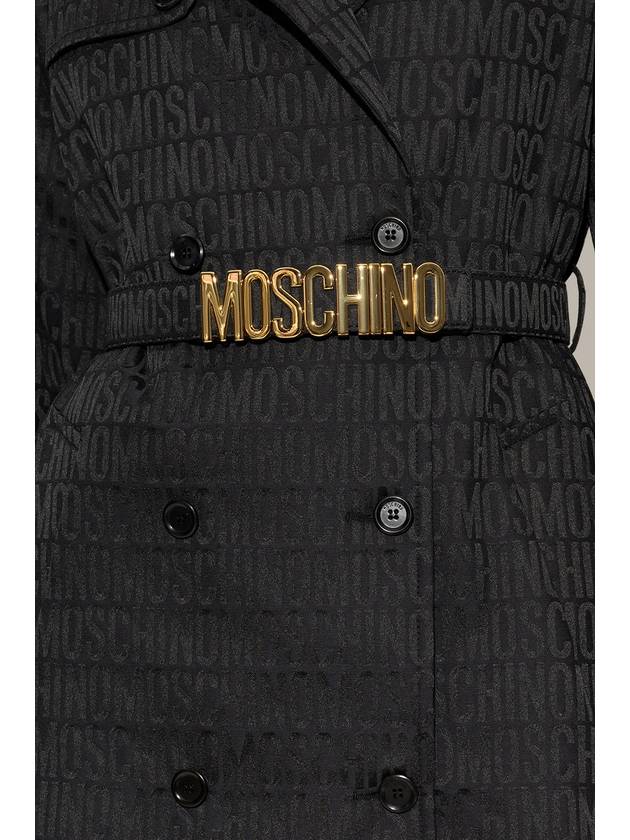 logo buckle leather belt A80018268 - MOSCHINO - BALAAN 3