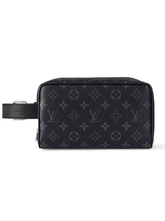 Trousse Toilette Locker Dopp Kit Monogram Eclipse Pouch Bag Black - LOUIS VUITTON - BALAAN 2