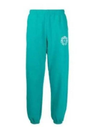 SERIF LOGO SWEATPANT TEAL SW633 sweatpants 1342139 - SPORTY & RICH - BALAAN 1