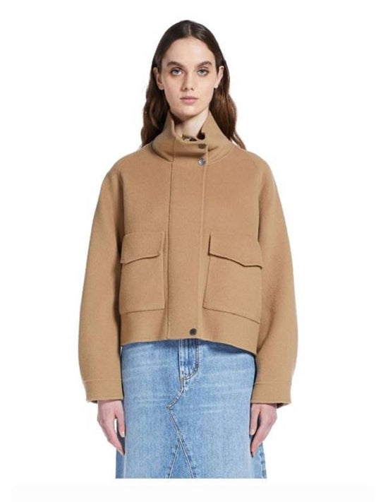 Women's Wool Eaiice Jacket Jacket Camel 508601296 - WEEKEND MAX MARA - BALAAN 2