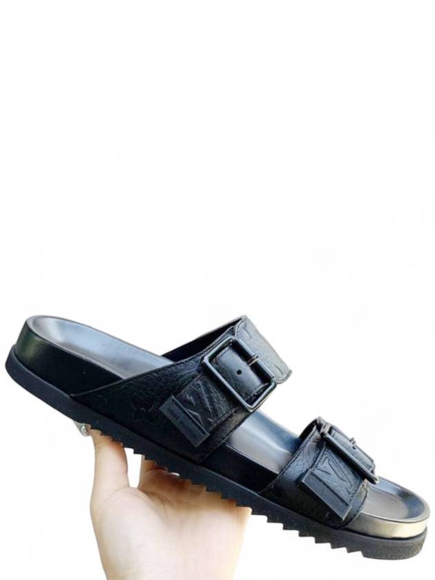 monogram velcro sandals black - LOUIS VUITTON - BALAAN 3