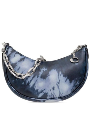 Mira Tie Dye Shoulder Bag Navy - COACH - BALAAN 1