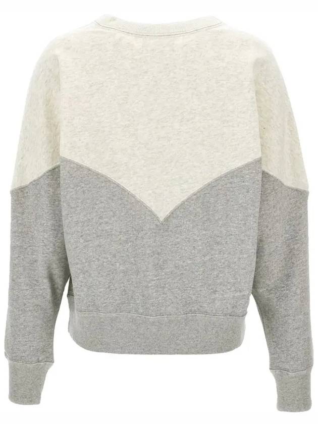 Houston Two-Tone Logo Cotton Sweatshirt Ecru Grey - ISABEL MARANT - BALAAN 4