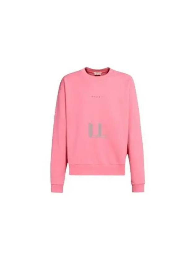 Mini Logo Organic Cotton Sweatshirt Pink - MARNI - BALAAN 2