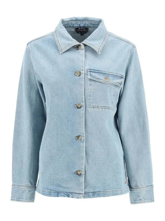 Women's Zenith Denim Jacket Light Blue - A.P.C. - BALAAN 1