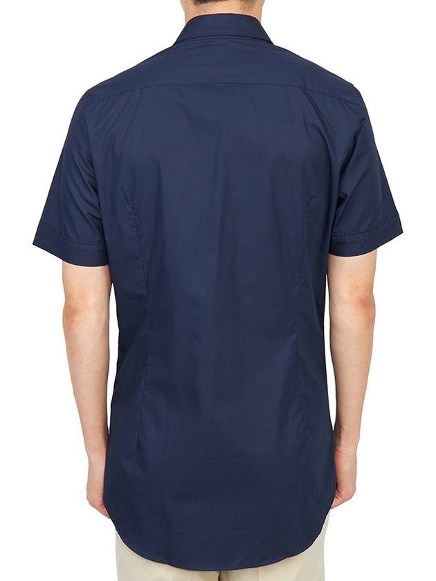 Men's Logo Classic Short Sleeve Shirt Navy - VIVIENNE WESTWOOD - BALAAN 5