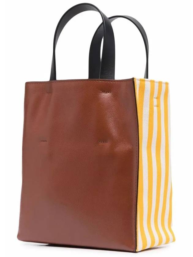 Striped Strap Tote Bag Yellow - MARNI - BALAAN 4