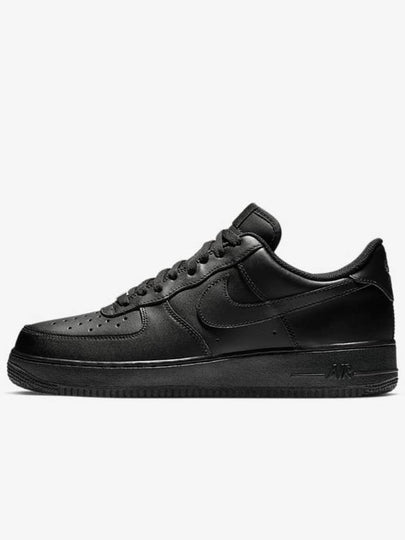 Air Force 1 '07 Low Top Sneakers Triple Black - NIKE - BALAAN 2