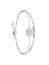 Meteora Rhodium Plated Bracelet White Silver - SWAROVSKI - BALAAN 1