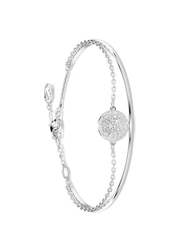 Meteora Rhodium Plated Bracelet White Silver - SWAROVSKI - BALAAN 1