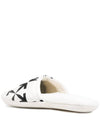 arrow pattern silk cotton house slippers white - OFF WHITE - BALAAN 4