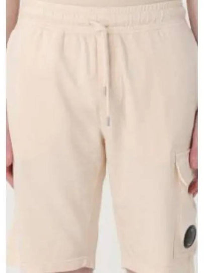 Light Fleece Utility Shorts Beige - CP COMPANY - BALAAN 2