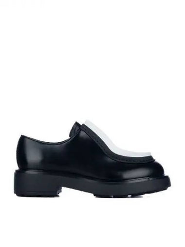 Brushed leather lace up shoes - PRADA - BALAAN 1