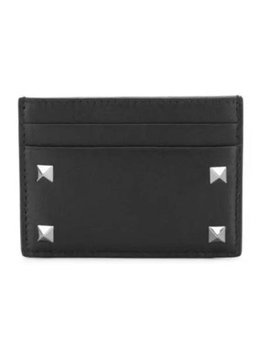 Rockstud Card Wallet Black P0655 VH3 0NO 271968 1147980 - VALENTINO - BALAAN 1