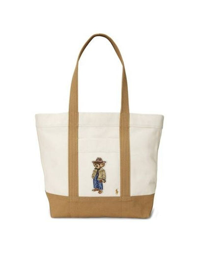 Bear Motif Tote Bag Beige - POLO RALPH LAUREN - BALAAN 2