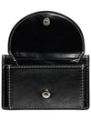 Slim Pocket Mini Coin Card Wallet Black - LE MASQUE - BALAAN 4