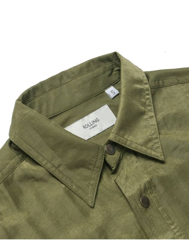 LOOSE FIT MILLITARY SHIRT KHAKI - ROLLING STUDIOS - BALAAN 4