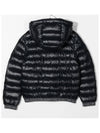 Junior 12 14 Logo Band Hooded Padded Parka Black - BALMAIN - BALAAN 3