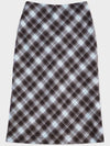 Mint Choco Check Midi Skirt - GOCORI - BALAAN 3