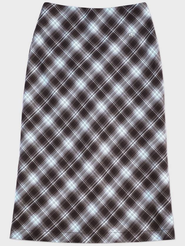 Mint Choco Check Midi Skirt - GOCORI - BALAAN 3