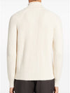 Tom Ford Rib Knit Wool Cashmere Raglan Cardigan Chalk KZL011 YMW046F24 AW003 - TOM FORD - BALAAN 4