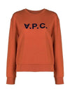 Elisa Logo Print Sweatshirt Brick Red - A.P.C. - BALAAN 3