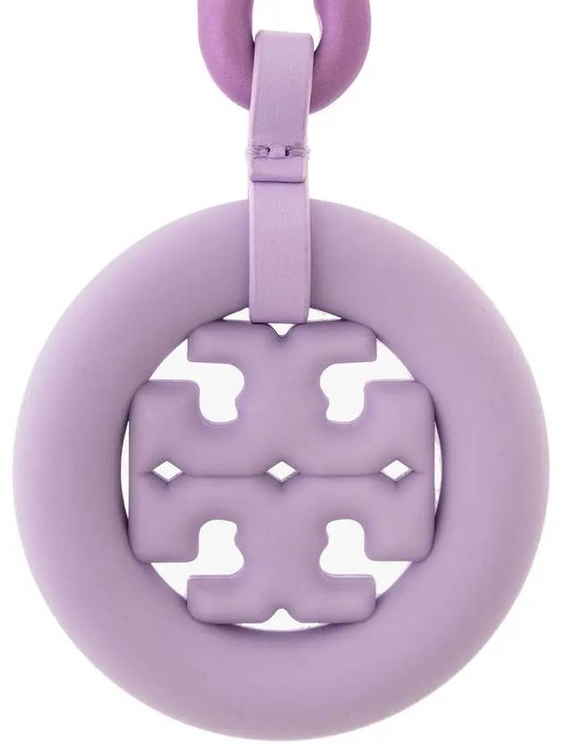 Puffed Up Logo Key Holder Purple - TORY BURCH - BALAAN 5