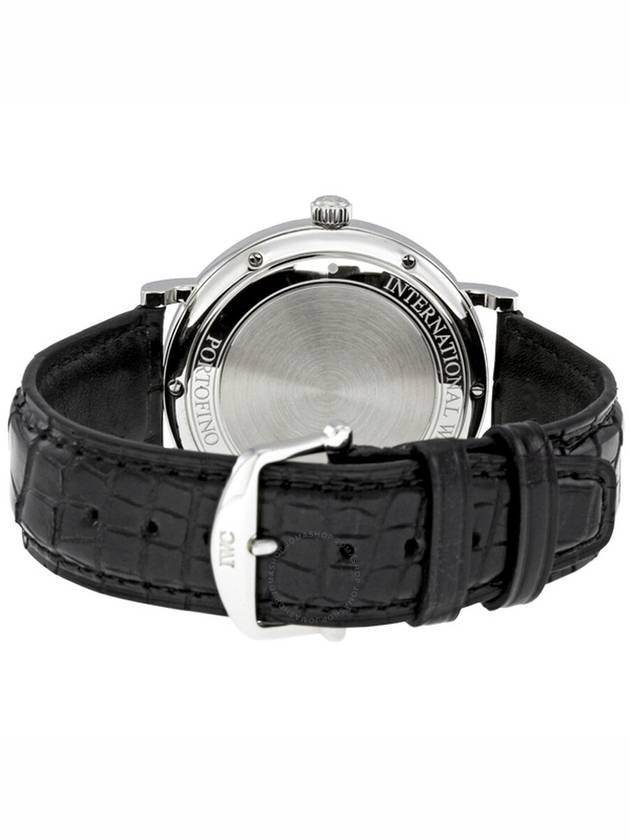 IWC Portofino Automatic Black Dial Black Leather Men's Watch 3565-02 - IWC - BALAAN 3