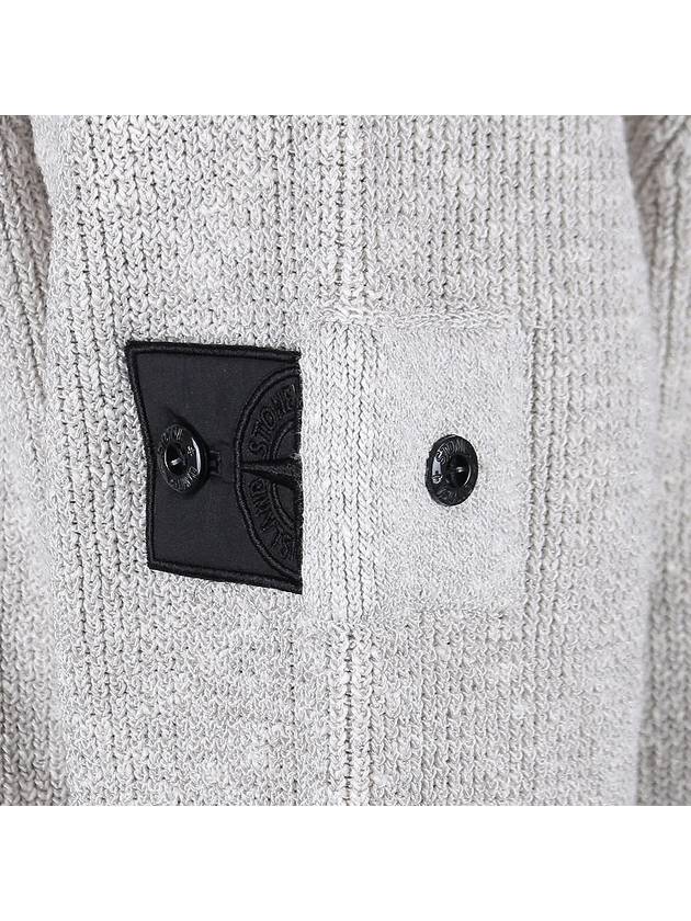 Shadow Project Waffen Patch Badge Knit Top Grey - STONE ISLAND - BALAAN 6