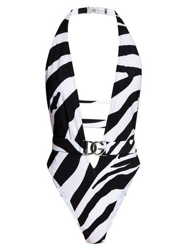 zebra print onepiece swimsuit - DOLCE&GABBANA - BALAAN 1