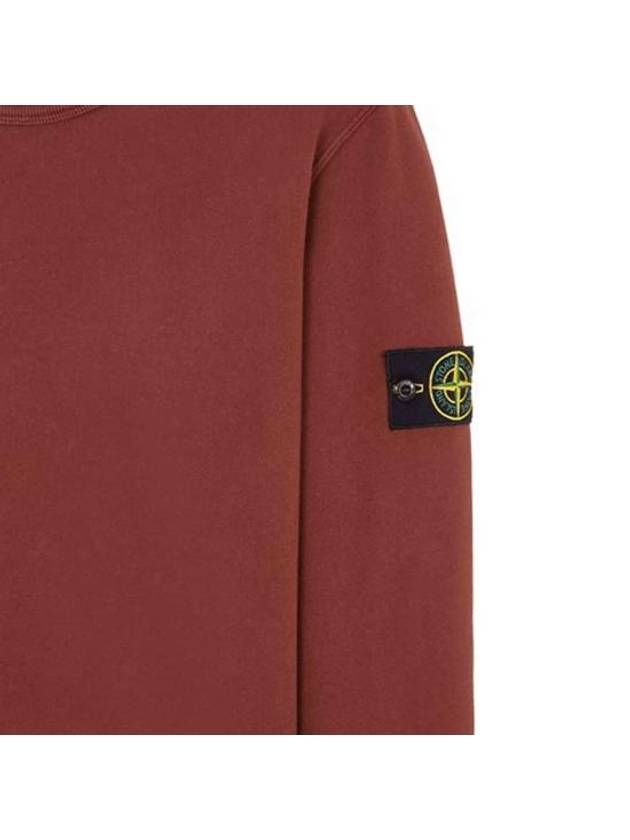 Compass Patch Crew Neck Sweatshirt Brick - STONE ISLAND - BALAAN 3