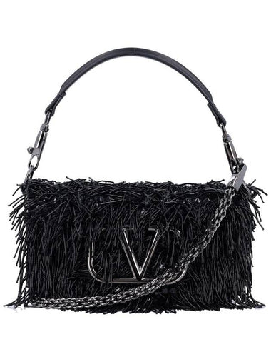 Locò small embroidered shoulder bag - VALENTINO - BALAAN 1