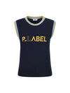 Sleeveless logo knit vest MK3SV092NVY - P_LABEL - BALAAN 2