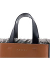 Museo Leather Logo Mini Tote Bag Brown - MARNI - BALAAN 8