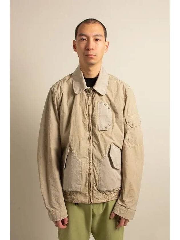 Pocket Bomber Jacket Beige - TEN C - BALAAN 3