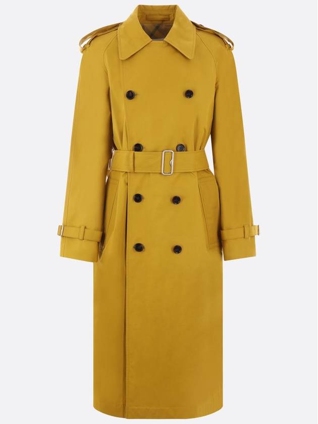 Gabardine Long Trench Coat Yellow - BURBERRY - BALAAN 2