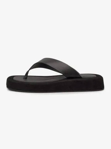 Ginza Sandals Black F1138L6525BLK - THE ROW - BALAAN 1