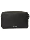 VLTN Logo Leather Cross Bag Black - VALENTINO - BALAAN 5