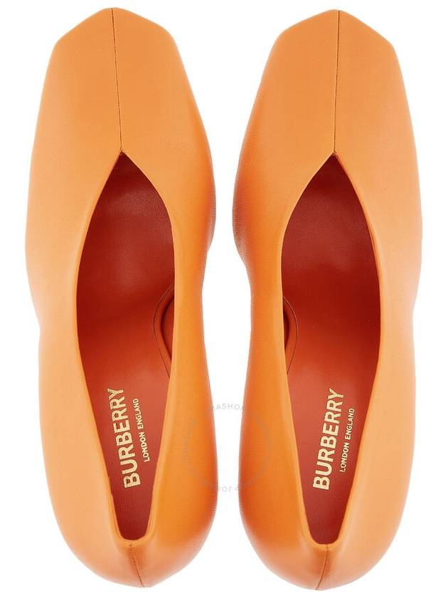 Burberry Ladies Bright Orange Diamond 100 Pumps Brand Size 39.5 US Size 9.5 - BURBERRY - BALAAN 3