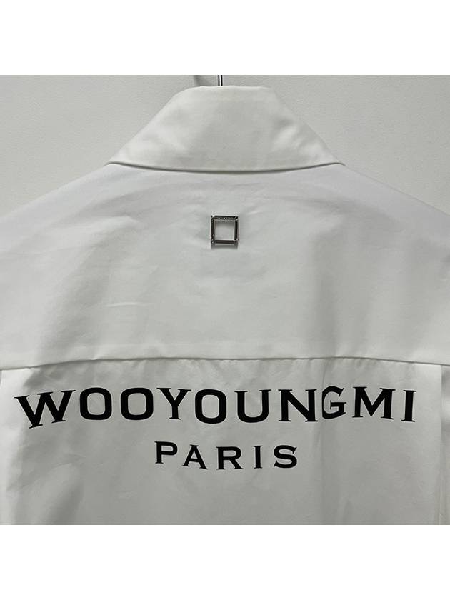 Cotton Back Logo Long Sleeve Shirt White - WOOYOUNGMI - BALAAN 8