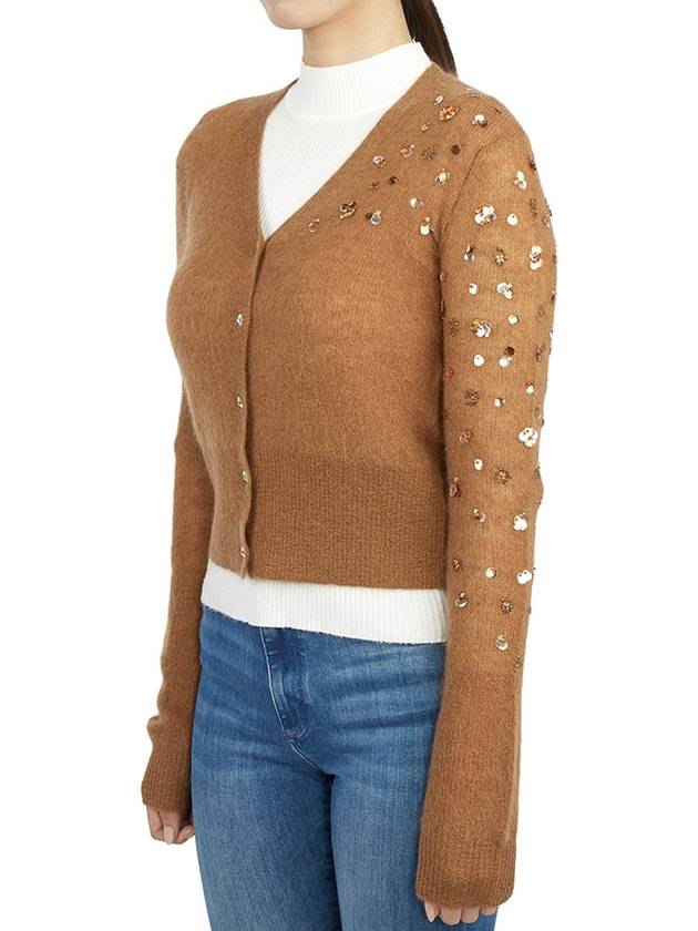 Women's Mohair Cardigan Brown - MAX MARA - BALAAN 5