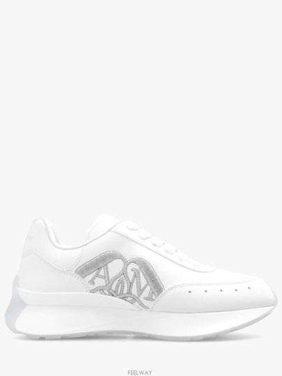 Sprint Runner Logo Low Top Sneakers White - ALEXANDER MCQUEEN - BALAAN 2