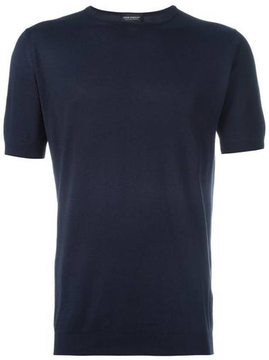 Short Sleeve T Shirt BELDENNAVY Navy - JOHN SMEDLEY - BALAAN 1