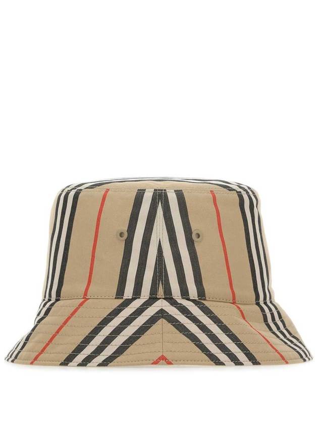 Reversible Icon Stripe Bucket Hat Beige - BURBERRY - BALAAN 3