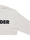 Logo Print Cotton Sweatshirt White - JIL SANDER - BALAAN 5